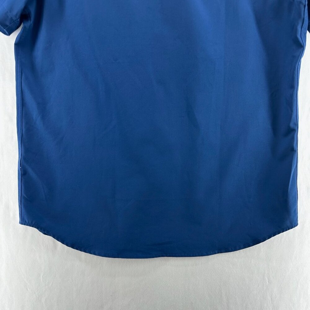 Chubbies Hawaiian Shirt Men's L Button Down Neon Martini Glass Party Club Blue - Picture 6 of 11